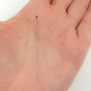 Gauge Black Rhodium Sterling Silver Ball 1 Inch Headpin